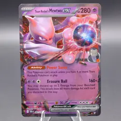 Team Rocket's Mewtwo ex - 081/182 Double Rare SV10: Destined Rivals Pokemon TCG - Image 1