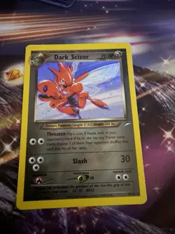Pokemon Dark Scizor TCG Holo Rare Card 9/105 Neo Destiny Vintage Unlimited HP - Image 2