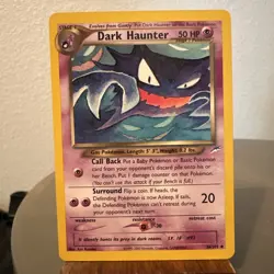 Dark Haunter 36/105 Neo Destiny Set Vintage Pokemon Card - Image 1