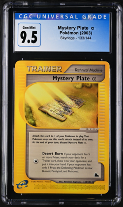 2003 Pokemon Skyridge Mystery Plate A 133/144 CGC 9.5 Gem Mint - Image 1