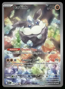 Pokemon Cards Carbink 242/217 Ascended Heroes Illustration Rare NM - Image 1