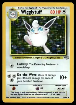 Wigglytuff #16 - Rare HOLO - Pokemon Jungle WOTC - LP - Image 1