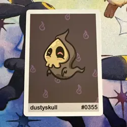 Pookiemoot Gen 3 - Dustyskull (Duskull) #0355 - Pokemon Fan Art Non TCG - Image 1