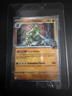 Pokemon Team Rocket's Tyranitar Pokemon Center Stamped Sealed Promo 096/182 NM - Image 1