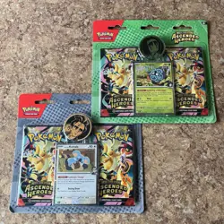 [NEW] Pokemon Ascended Heroes 2-Pck Blisters - Erika and Larry - Set of 2 SEALED - Image 1
