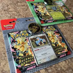 [NEW] Pokemon Ascended Heroes 2-Pck Blisters - Erika and Larry - Set of 2 SEALED - Image 4