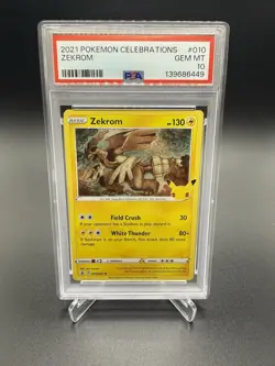 2021 Pokemon Celebrations Zekrom #010 PSA 10 - Image 1