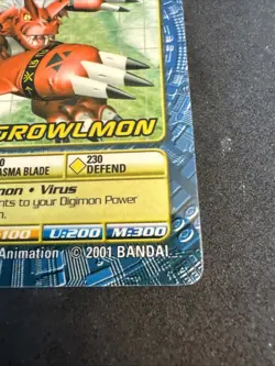 Digimon Digi-Battle Card Game Growlmon DP-01 Plastic Toy Exclusive Promo MP - Image 4