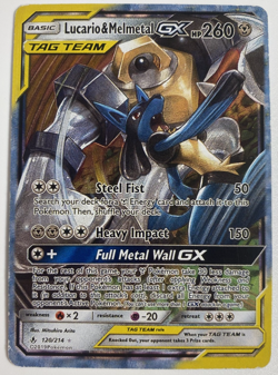 Pokemon TCG Lucario & Melmetal Tag Team GX 120/214 Unbroken Bonds Holo 2019 LP - Image 1