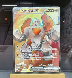 Regirock ex 214/182 Full Art Pokemon TCG Destined Rivals - Image 1