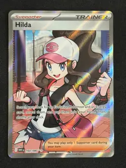 Pokemon Hilda 164/086 Full Art Trainer White Flare Holo NM Near Mint - Image 1