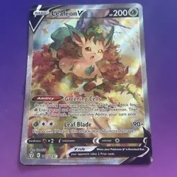 Pokemon Leafeon V Evolving Skies 167/203 Alt Art Ultra Rare Holo TCG - Image 1