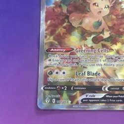 Pokemon Leafeon V Evolving Skies 167/203 Alt Art Ultra Rare Holo TCG - Image 4