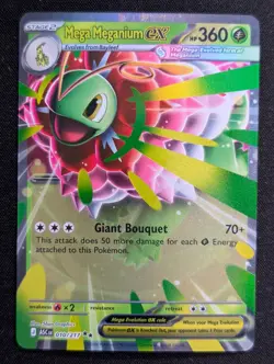 Mega Meganium ex 010/217 ME: Ascended Heroes Pokemon NM Holo - Image 1