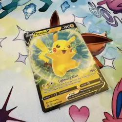 Pikachu V SWSH198 Sword & Shield Ultra Rare Holo Promo Pokemon Card * New * - Image 1