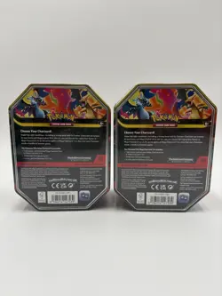 Sealed Pokemon Mega Charizard Ex X and Y Tin Set - Image 4