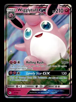 Wigglytuff GX 42/68 Holo GX Rare Hidden Fates Pokemon Near Mint - Image 1