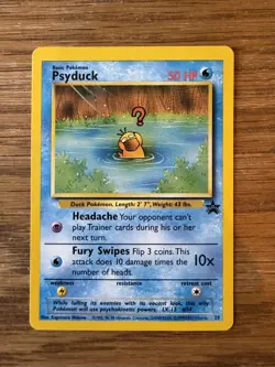 Pokemon TCG Psyduck Black Star WOTC Promo #20, LP - Image 1