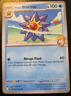 Misty's Starmie 047/182 Uncommon Scarlet & Violet: Destined Rivals Pokemon TCG - Image 1