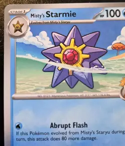 Misty's Starmie 047/182 Uncommon Scarlet & Violet: Destined Rivals Pokemon TCG - Image 2