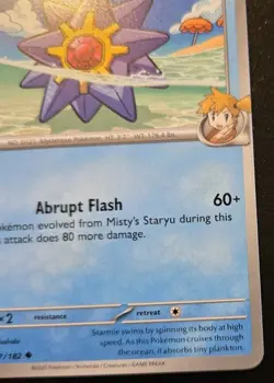 Misty's Starmie 047/182 Uncommon Scarlet & Violet: Destined Rivals Pokemon TCG - Image 5