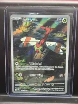 Pokemon Yanma 183/182 Sv10 Destined Rivals Illustration Rare Holo Basic 70 HP - Image 1