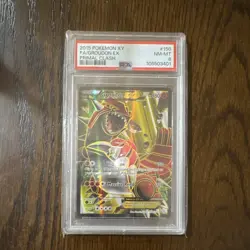 Groudon EX 150/160 XY Primal Clash Full Art Holo Ultra Rare PSA 8 2015 - Image 1