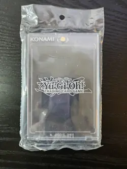 YuGiOh Official Magnetic Hard Case Konami Clear Card Display Protector Sealed - Image 1