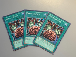 yugioh 3X Brain Control TLM-EN038 1st Ed Super Rare Near Mint play set - Image 2
