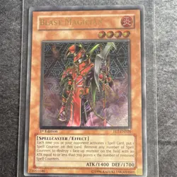 Yu-Gi-Oh! TCG Blast Magician Ultimate Rare Holo FET-EN020 Flaming Eternity 1st - Image 1