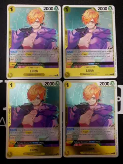 🔥 Lilith OP13-113 R - Playset x4 Cards - One Piece TCG - English - NM-M 🔥 - Image 1