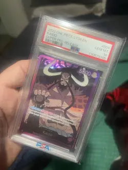 PSA 10 Kaido ST04-001 Leader Super Pre-Release Stamped One Piece ST04 Deck 2022 - Image 1