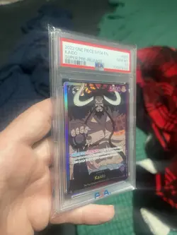 PSA 10 Kaido ST04-001 Leader Super Pre-Release Stamped One Piece ST04 Deck 2022 - Image 3