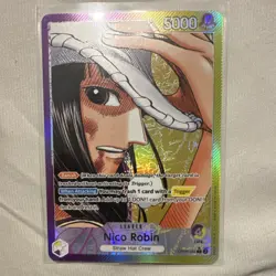 Bandai Nico Robin OP09-062 Leader Holo/foil Trigger 5000 Emperors New World EN - Image 1