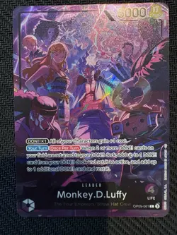 NM Monkey.D.Luffy OP09-061 Alt Art Leader 2nd Anniv - Two Copies Available - Image 3