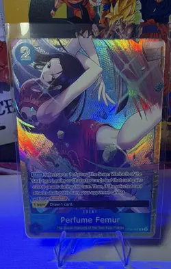 Bandai Perfume Femur OP07-057 Promo Holo Full Art Boa Hancock EN One Piece - Image 1