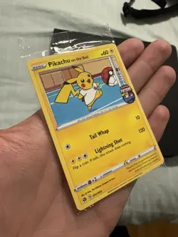 Pokemon Pikachu TCG Promo Card On the Ball Futsal, 001/005 SEALED - Image 4