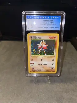 1999 Pokemon TCG Hitmonchan Rare Holo Card #7/102 Base Set - Image 1