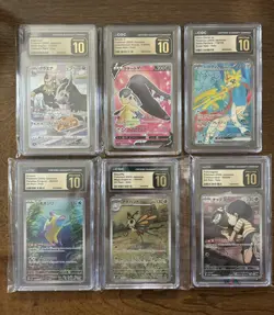 🌟CGC Pristine 10 Pokemon slab bundle of 6 graded Japanese cards. ARs and more - Image 1