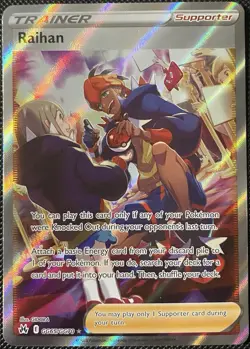 Raihan GG65/GG70 SWSH: Crown Zenith: Galarian Gallery Holo - Pokemon Card - Image 1