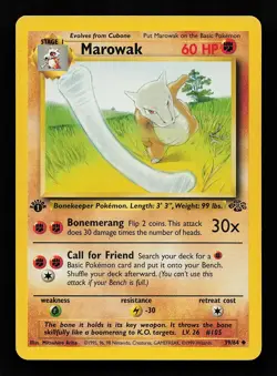 Marowak 39/64 1st Edition Uncommon Jungle Pokemon Card - Image 1