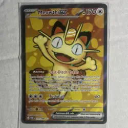 Pokemon Meowth EX 107/088 Perfect Order Full Art Holo Rare Card English - Image 1