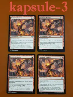 4x Demonic Ruckus | Outlaws of Thunder Junction | MTG Magic Cards - Image 1