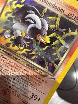 Pokemon Dark Houndoom 7/105 Neo Destiny Holo Rare Card Hp With Swirl🌀 - Image 1