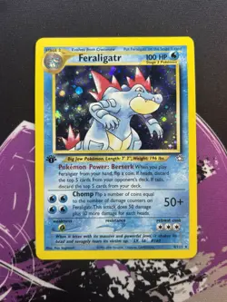 Pokemon Feraligatr 1st Edition Holo 4/111 Neo Genesis 2000 Pokemon Card - Image 1