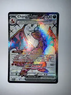 NM Charizard ex 056 Sv Scarlet & Violet w hard case Full Art Promo Pokemon card - Image 3