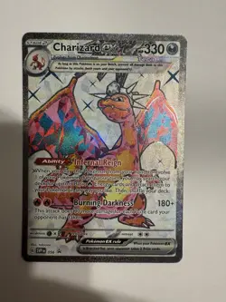NM Charizard ex 056 Sv Scarlet & Violet w hard case Full Art Promo Pokemon card - Image 4