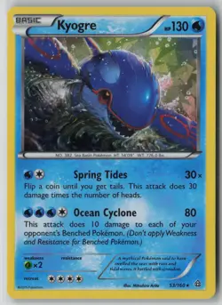 Kyogre - (Cracked Ice Holo) 053/160 Pokemon TCG Card Holo Rare (Near Mint) NM 1 - Image 1