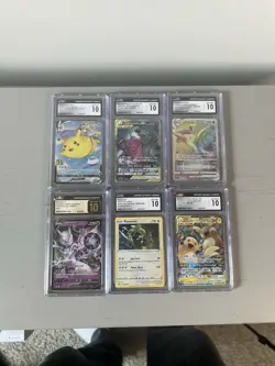 Pokemon TCG CGC Gem-Mint 10 Lot & 1 Pristine 10 Sale (6 Graded Cards) - Image 1
