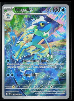 Frogadier 089/086 Illustration Rare ME04: Chaos Rising Pokemon Mint - Image 1